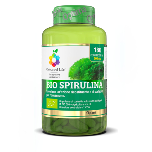 Colours of Life Spirulina Bio 180 tabletek DA 500mg