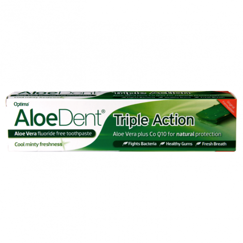 Aloe Dent Optima Pasta do zębów triple action bez fluoru 100ml