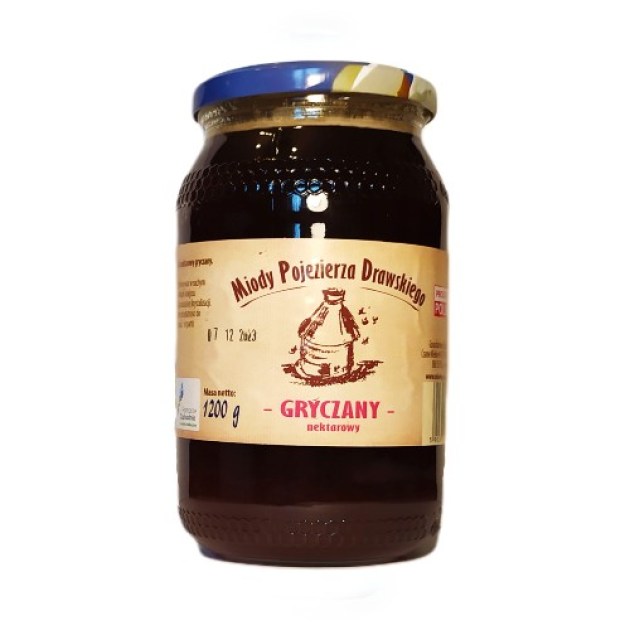 Miod_gryczany_950g_miody_pojezierza_drawskiego