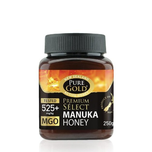 miód manuka, mgo, miód manuka mgo, pure gold, 525+