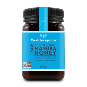 miód manuka, Wedderspoon, kfactor, raw, 500g