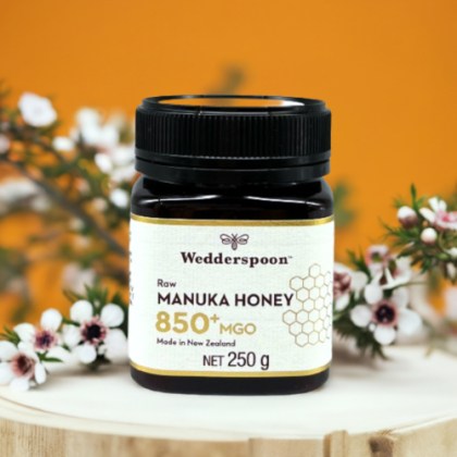 miód manuka, Wedderspoon, 850, mgo, 250g